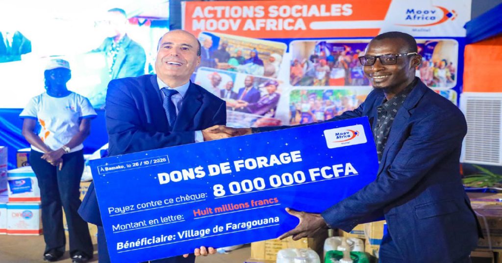 Solidarité envers les personnes vulnérables: Moov Africa Malitel offre des dons d’une valeur de 100 millions de FCFA